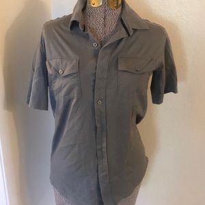 Men’s express gray shirt button down
